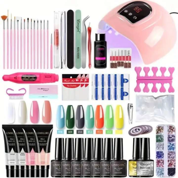 Professional Gel Nail Polish Starter Kit with UV/LED Nail Lamp - Image 4