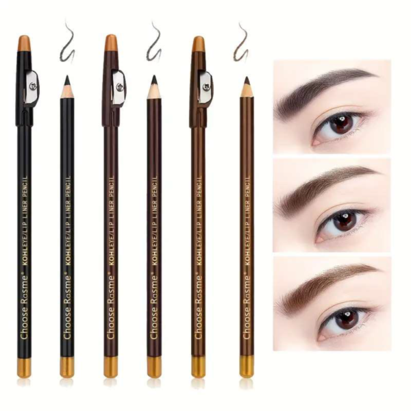 12 Pcs Eyebrow Pencil Eyeliner Set