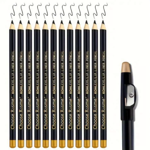 12 Pcs Eyebrow Pencil Eyeliner Set - Image 3