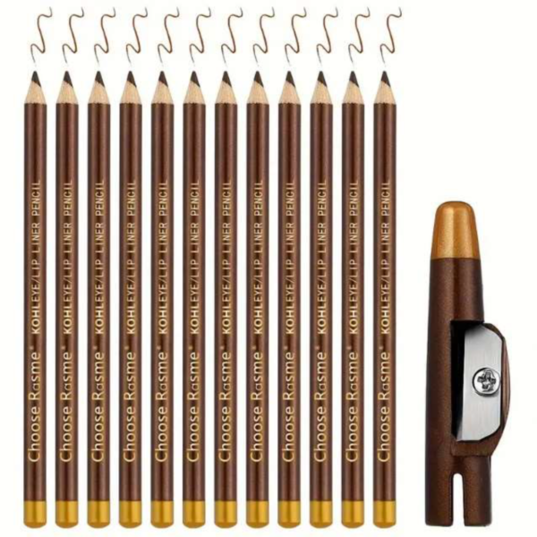 12 Pcs Eyebrow Pencil Eyeliner Set - Image 2