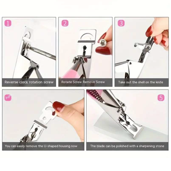 Premium Pink Nail Art Cutter