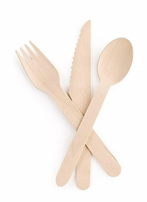 Wooden Cutlery Set – 50 pcs (Forks, Knives, Spoons)