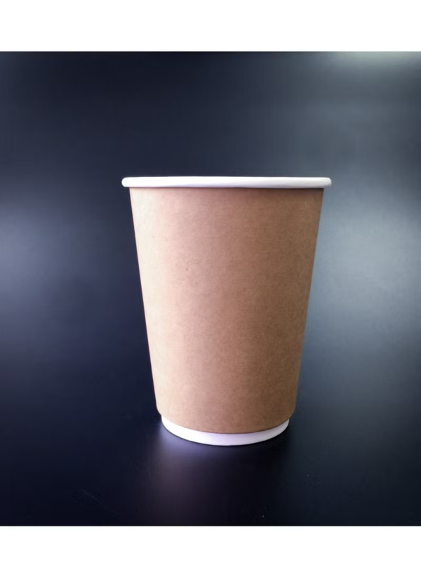 Kraft Double Wall Cups – 8 oz (Pack of 50)