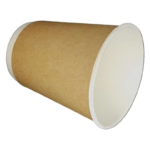 Kraft Double Wall Cups – 8 oz (Pack of 50) - Image 3