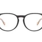 Black Full Rim Round Eyeglasses P133